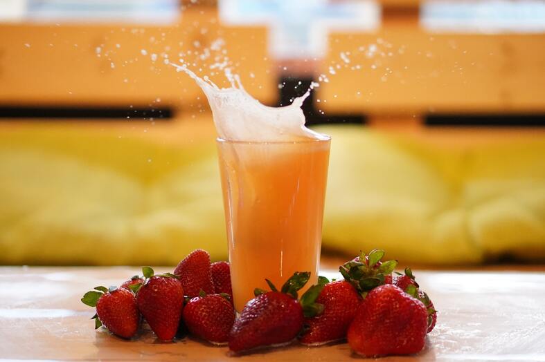 Strawberry fruit sour beer